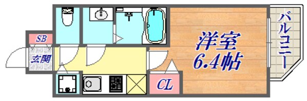 プレサンスみなと元町駅前の物件間取画像